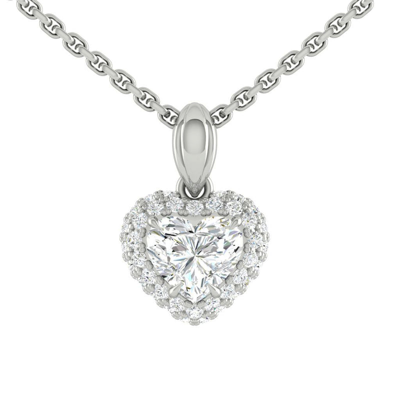 Presa Heart Necklace Lab Diamond