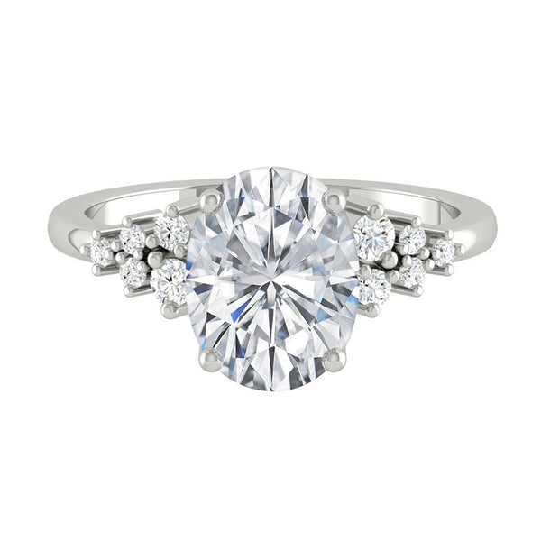 Lucce Ellia Oval Moissanite