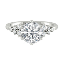 Load image into Gallery viewer, Lucce Ellia Round Natural Diamond 0.90ct H VS2 VG GIA Platinum