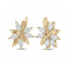 Load image into Gallery viewer, LUCCE ECUADORIAN™ Earrings Lab Diamond 2.00ctw 14K Yellow Gold