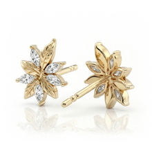 Load image into Gallery viewer, LUCCE ECUADORIAN™ Earrings Lab Diamond 2.00ctw 14K Yellow Gold