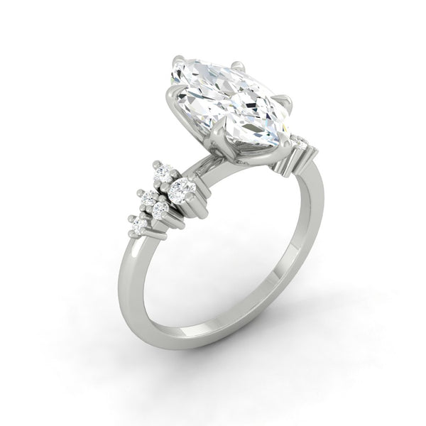 Lucce Ellia Marquise Moissanite