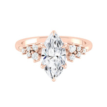 Load image into Gallery viewer, Lucce Ellia Marquise Lab Diamond 0.76ct D VVS2 Ex IGI 14K Rose Gold