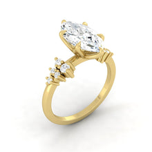 Load image into Gallery viewer, Lucce Ellia Marquise Moissanite