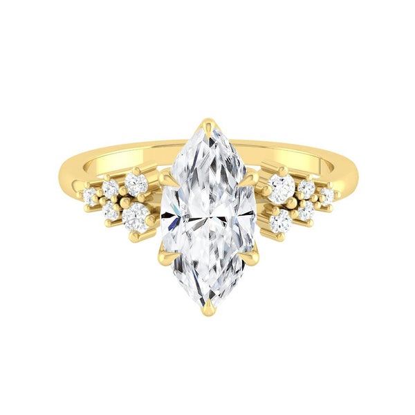 Lucce Ellia Marquise Moissanite
