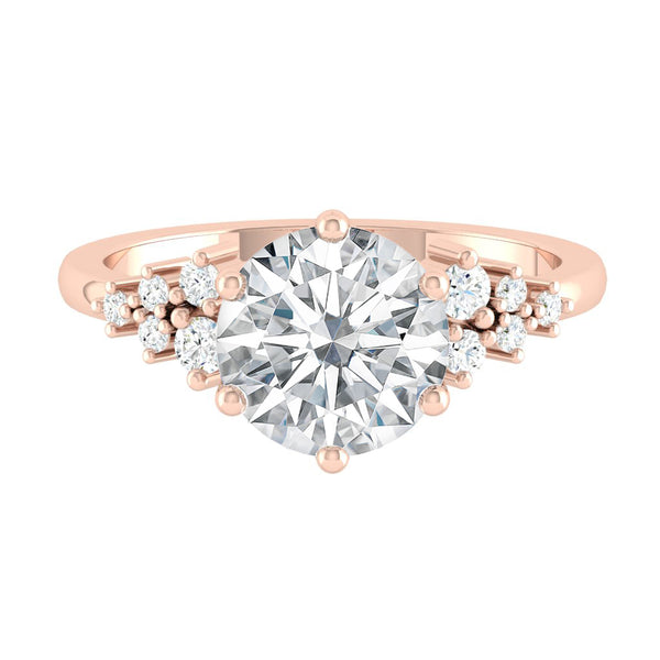 Lucce Ellia Round Moissanite