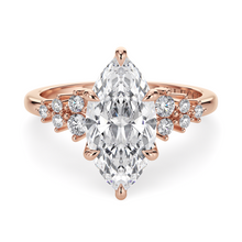 Load image into Gallery viewer, LUCCE ELLIA™ Marquise Lab Diamond 1.01ct E VVS2 IGI 14K Rose Gold