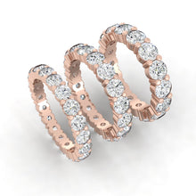 Load image into Gallery viewer, Lab diamond Wedding Bands Moissanite Eternity Rings
