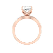 Load image into Gallery viewer, Lucce Fiore Cushion Moissanite