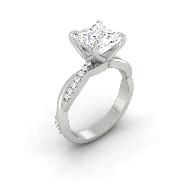 Lucce Fiore Princess Moissanite