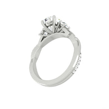 Load image into Gallery viewer, Lucce Fiore Trio Oval Moissanite