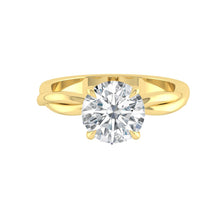 Load image into Gallery viewer, Lucce Fiore Solitaire Round Moissanite