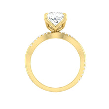 Load image into Gallery viewer, Lucce Fiore Cushion Lab Diamond 2.04ct D VVS2 Ex IGI 18K White Gold/18K Yellow Gold