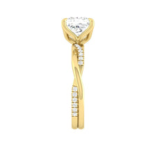 Load image into Gallery viewer, Lucce Fiore Cushion Lab Diamond 2.04ct D VVS2 Ex IGI 18K White Gold/18K Yellow Gold