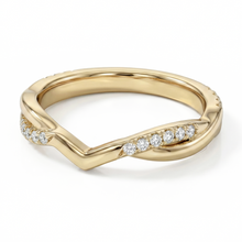 Load image into Gallery viewer, LUCCE FIORE™ Flush 0.19ctw Lab Diamond 14K Yellow Gold