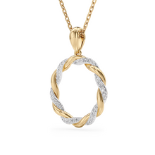 Load image into Gallery viewer, Lucce Fiore Necklace Natural Diamond 0.24CTW 14K Yellow and White Gold