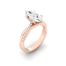 Load image into Gallery viewer, Lucce Fiore Marquise Moissanite