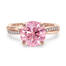 Load image into Gallery viewer, Lucce Fiore Round Rosé Pink Diamond