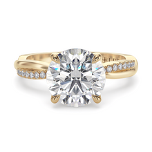 Load image into Gallery viewer, LUCCE FIORE™ Round Natural Diamond 0.70ct I VS2 Ex GIA 18K Yellow Gold