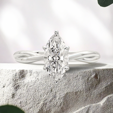 Load image into Gallery viewer, Lucce Fiore Solitaire Marquise Diamond