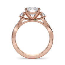 Load image into Gallery viewer, Lucce Fiore Trio Round Moissanite