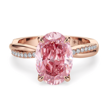 Load image into Gallery viewer, Lucce Fiore Oval Rosé Pink Diamond