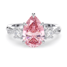 Load image into Gallery viewer, Lucce Fiore Trio Pear Rosé Pink Diamond