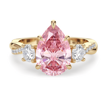 Load image into Gallery viewer, Lucce Fiore Trio Pear Rosé Pink Diamond