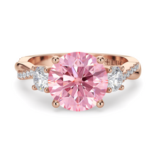 Load image into Gallery viewer, Lucce Fiore Trio Round Rosé Pink Diamond