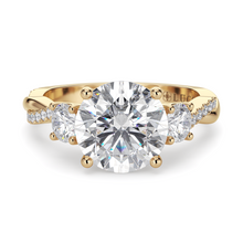 Load image into Gallery viewer, Lucce Fiore Trio Round Moissanite