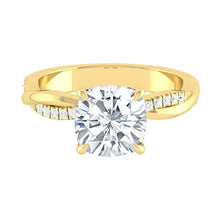 Load image into Gallery viewer, Lucce Fiore Cushion Lab Diamond 2.04ct D VVS2 Ex IGI 18K White Gold/18K Yellow Gold