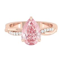 Load image into Gallery viewer, Lucce Fiore Pear Rosé Pink Diamond