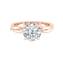Load image into Gallery viewer, Lucce Fiore Solitaire Round Moissanite