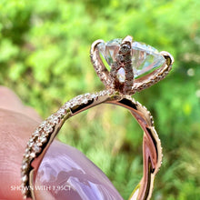 Load image into Gallery viewer, Moissanite Engagement Ring Lab Diamond Wedding Bands Manila Philippines