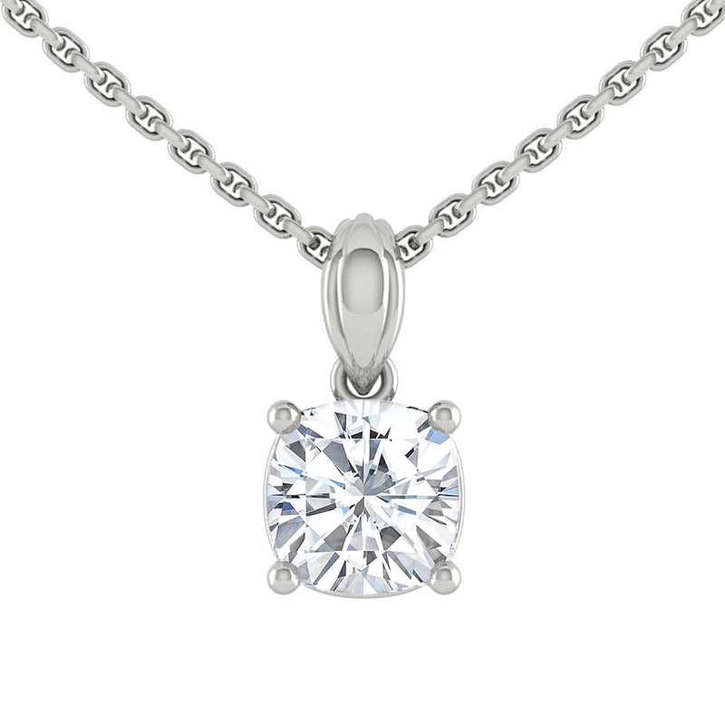 Kaela Cushion Necklace Lab Diamond
