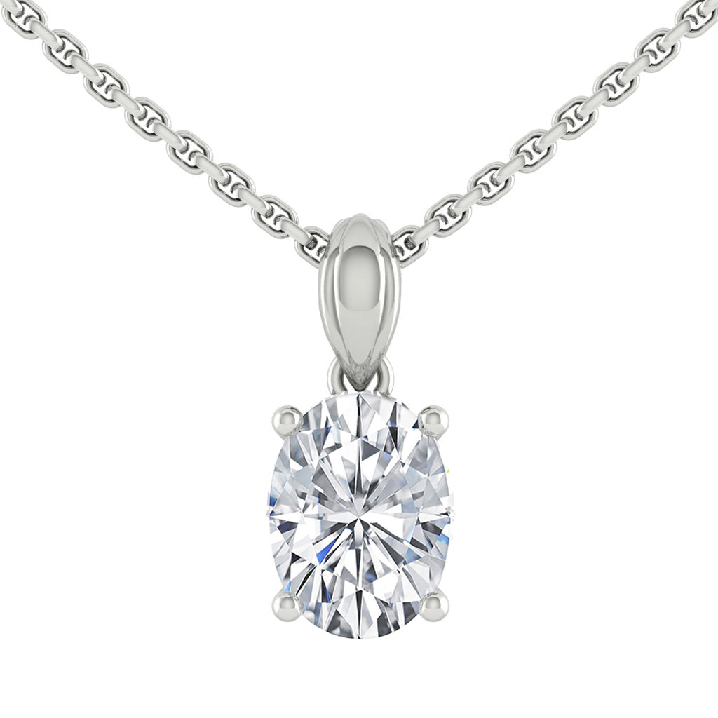 Kaela Oval Necklace Lab Diamond