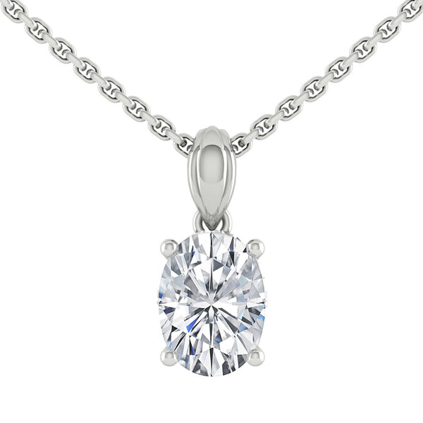 Lucce Kaela Necklace Oval Diamond