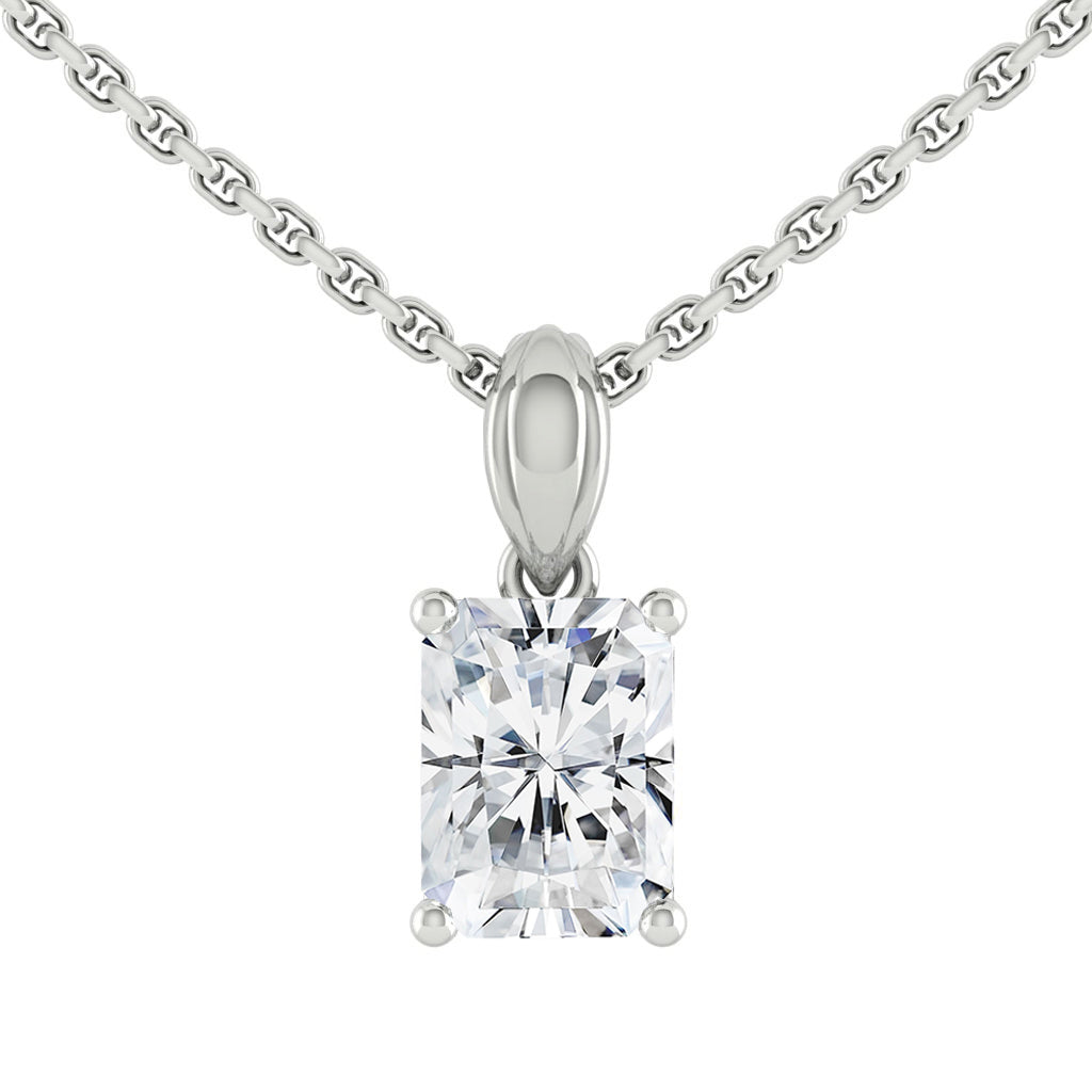 Kaela Radiant Necklace Lab Diamond