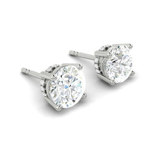 Load image into Gallery viewer, Lucce Kaela Earrings Round Moissanite