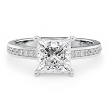 Load image into Gallery viewer, Lucce Kaela Princess Lab Diamond 1.26ct E VVS2 IGI 14K White Gold