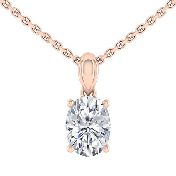 Lucce Kaela Necklace Oval Diamond