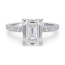 Load image into Gallery viewer, Lucce Lucia Pavé Emerald Lab Diamond 1.50ct D VVS2 Ex IGI 18K White Gold