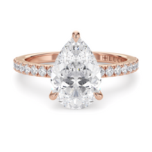 Load image into Gallery viewer, Lucce Lucia Pavé Pear Moissanite