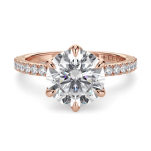 Load image into Gallery viewer, Lucce Lucia Pavé 6-Prong Round Diamond