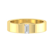 Load image into Gallery viewer, Lucce Retto Polished 3mm 0.24ct Natural Diamond 18K Yellow Gold