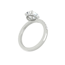 Load image into Gallery viewer, Lucce Verona Pave Oval Moissanite