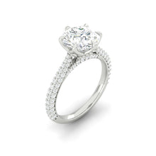 Load image into Gallery viewer, Azalea Luxe Round Diamond Platinum