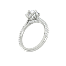 Load image into Gallery viewer, Azalea Luxe Round Diamond Platinum