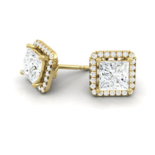 Load image into Gallery viewer, Lucce Montevalle Earrings Princess Diamond