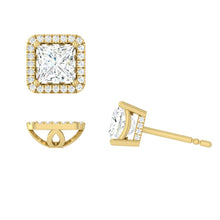 Load image into Gallery viewer, Lucce Montevalle Earrings Princess Diamond